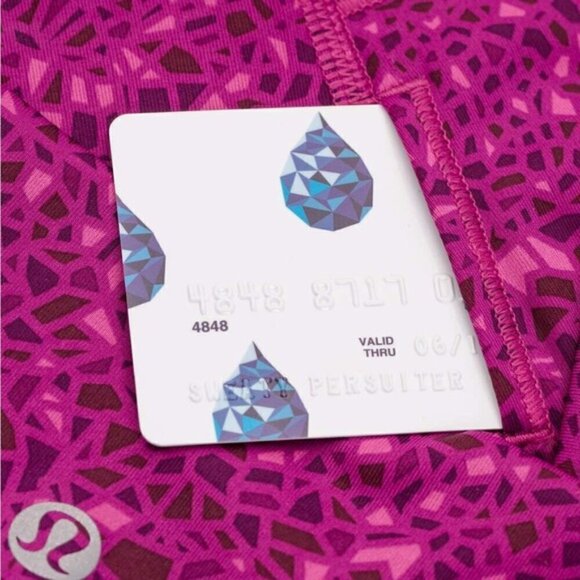 Lululemon High Times Pant Full-On Luxtreme pink Paradise Geo Regal Plum Multi 4 - Picture 8 of 8